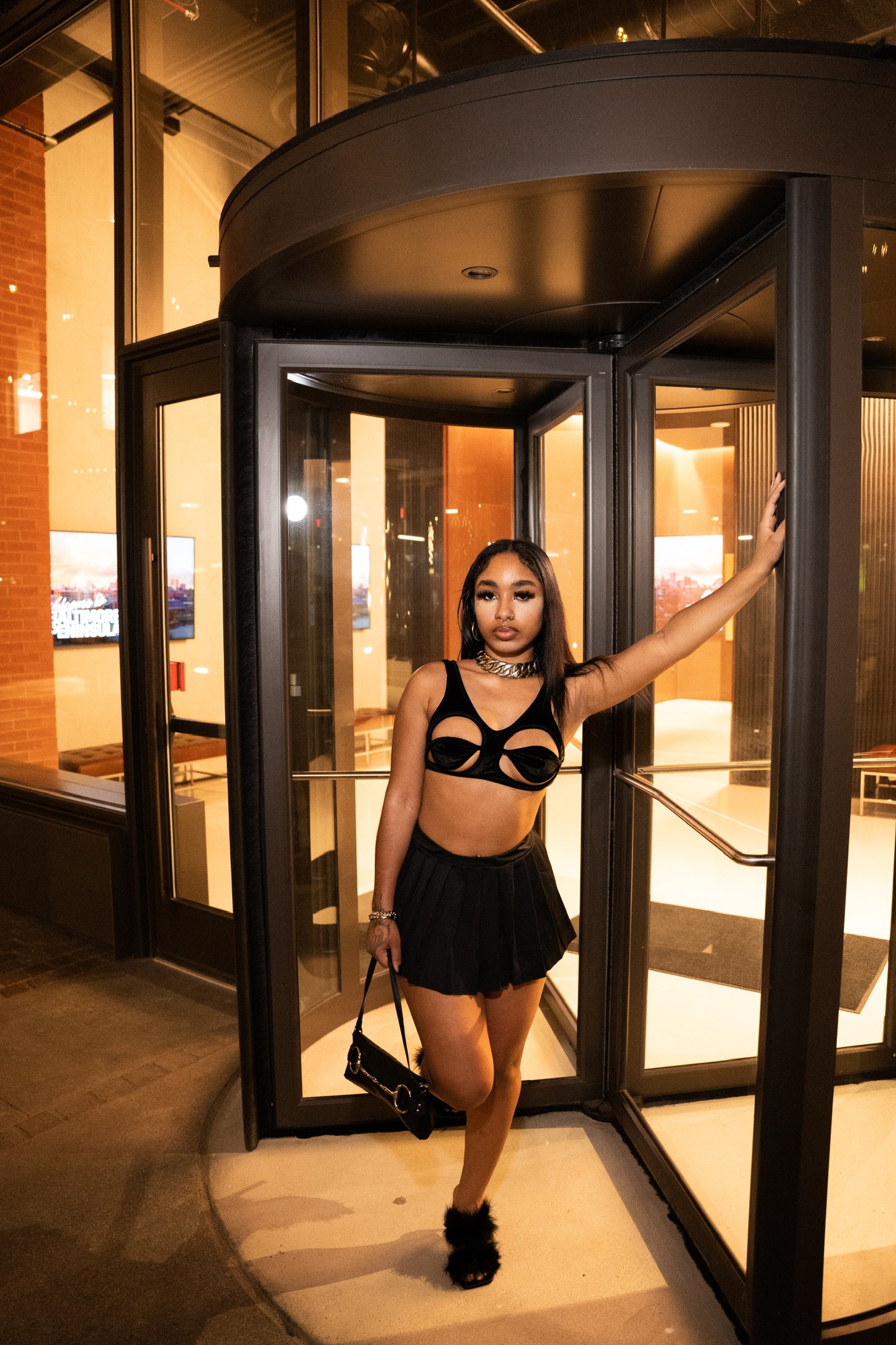 Mini skater skirt