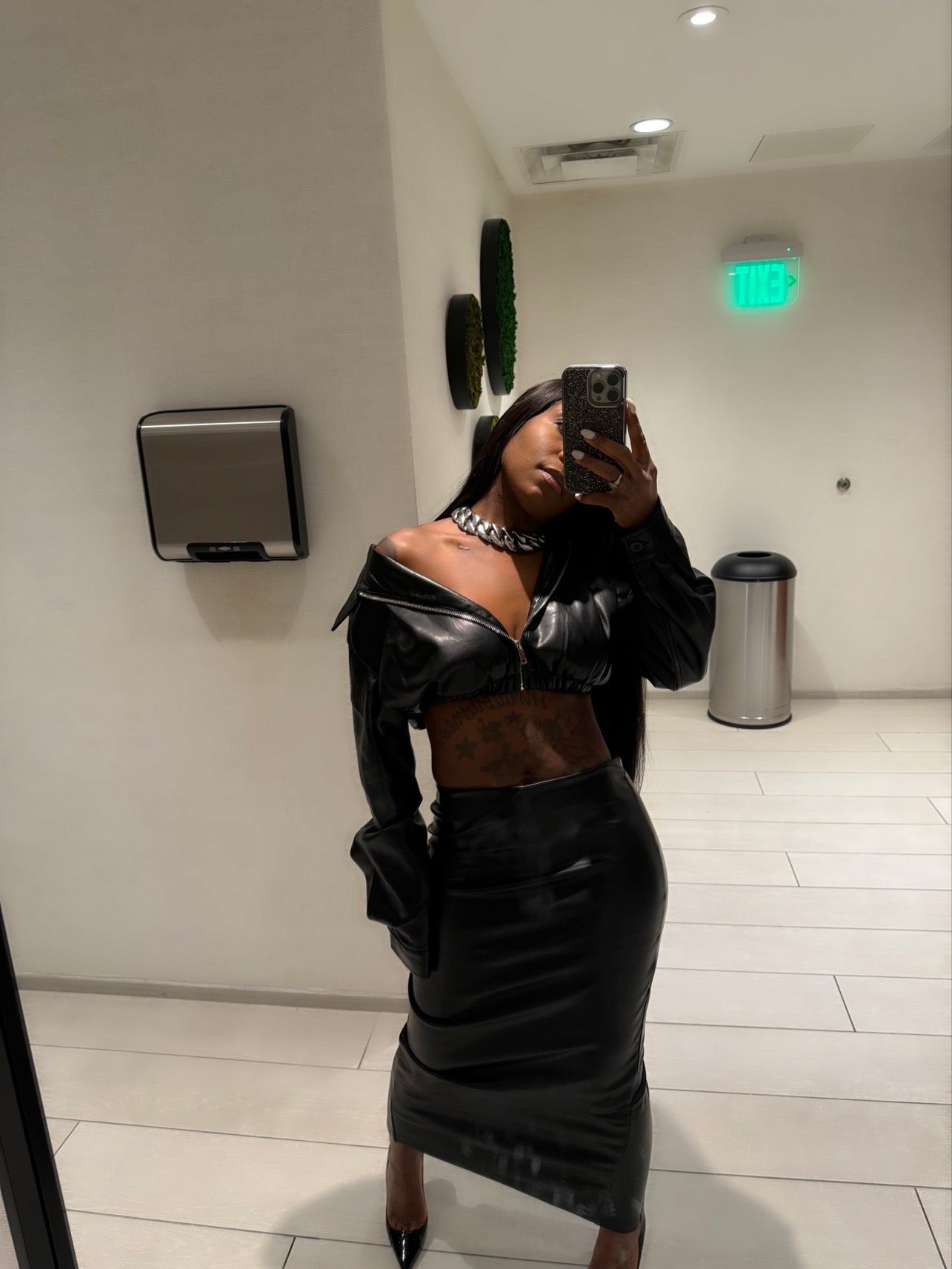 Mile leather jacket