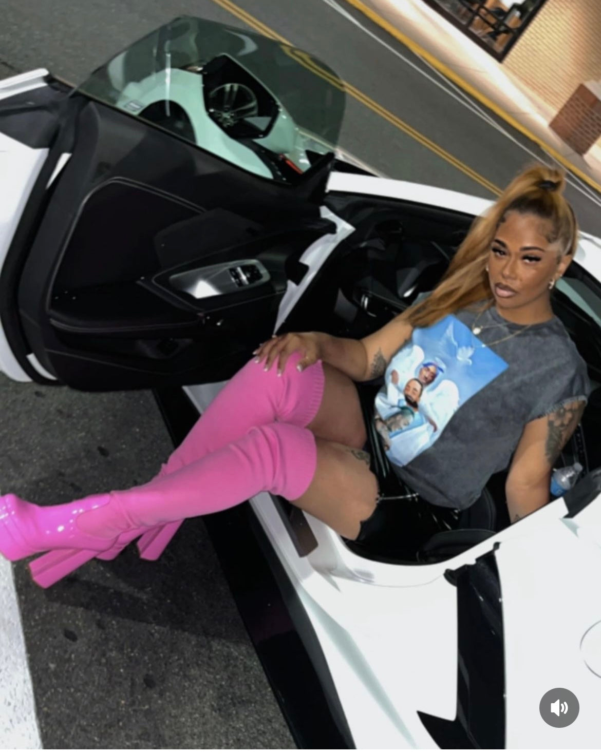 Big stepper thigh high boot
