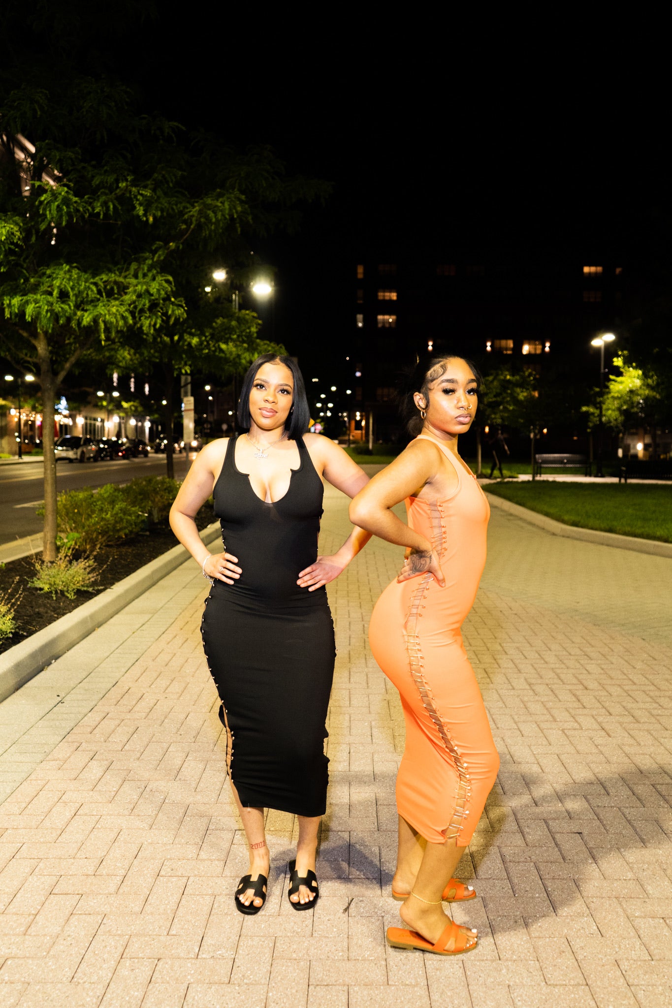 Pin down maxi dress