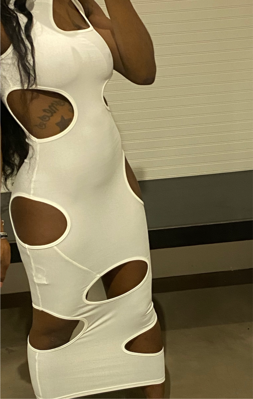 Looped in dress
