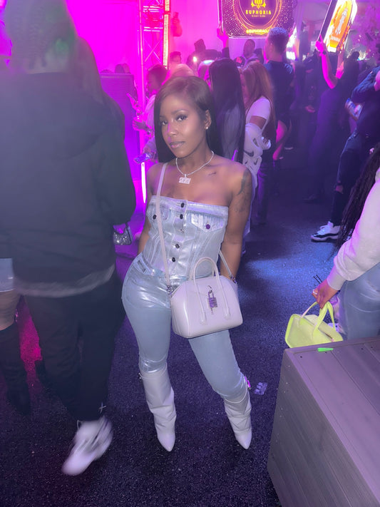 Coated denim