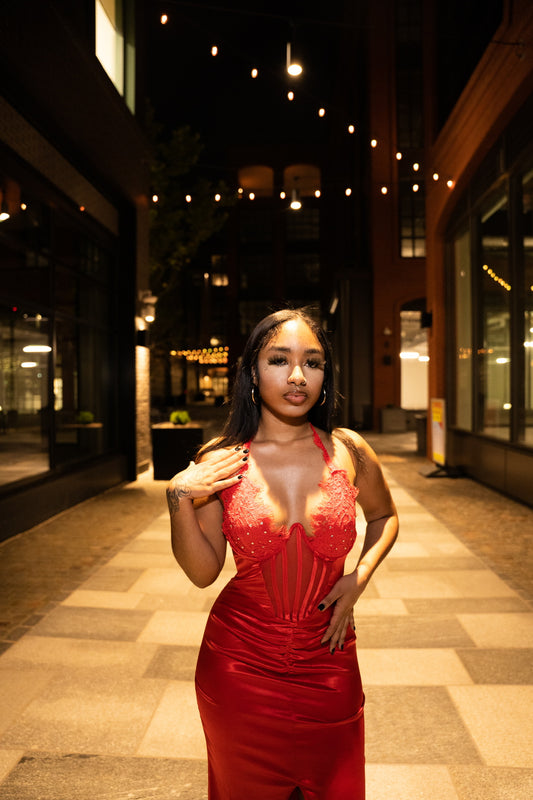 Rich vibes evening dress