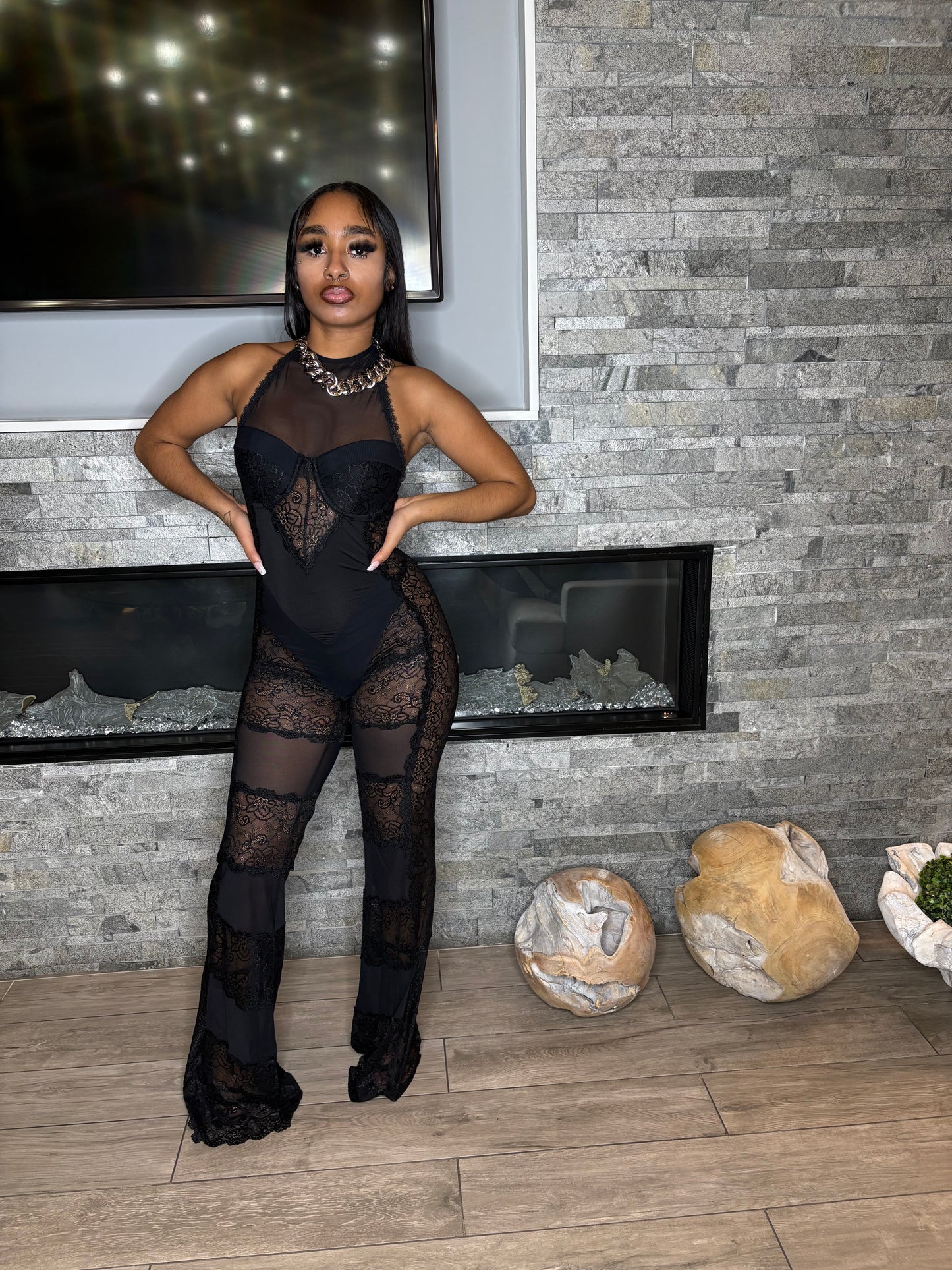 Her jumpsuit
