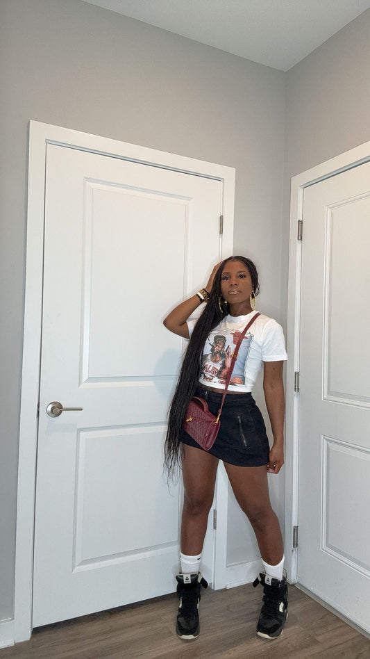 Rush her skirt