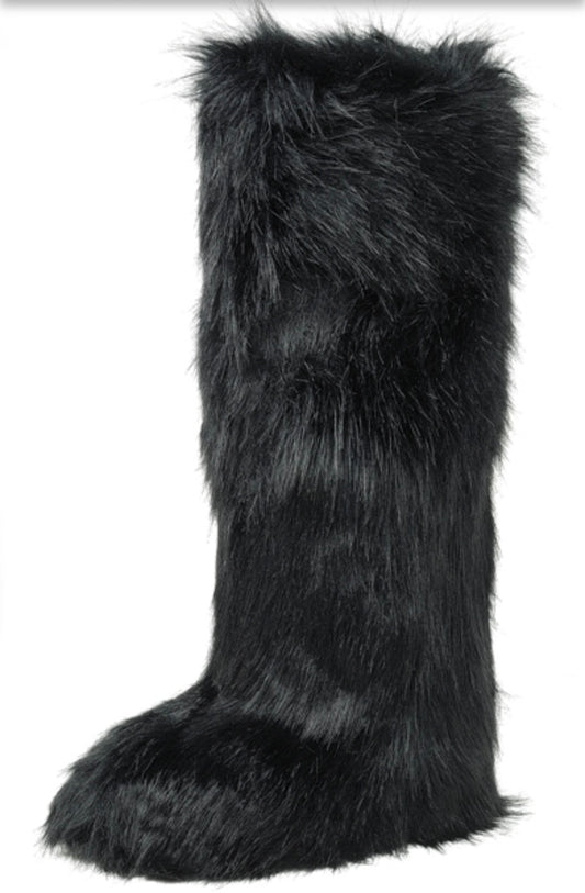 Citi thigh high fur boot