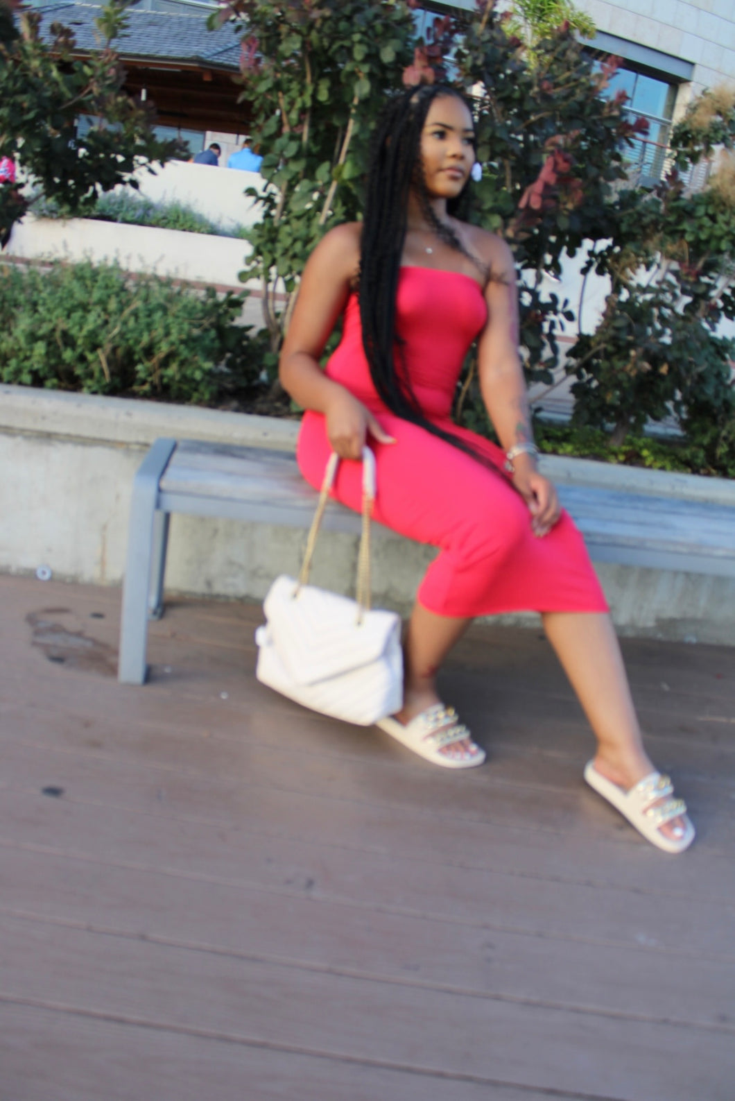 Tube in dress