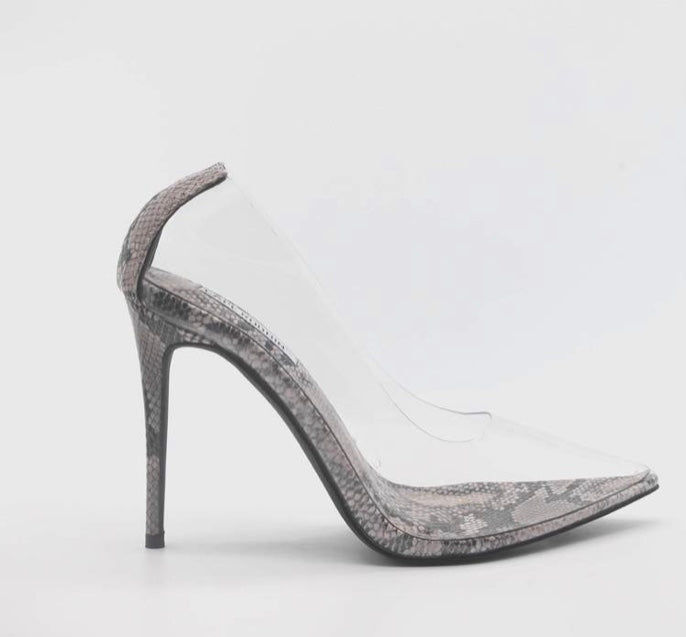 Clear and pretty heel