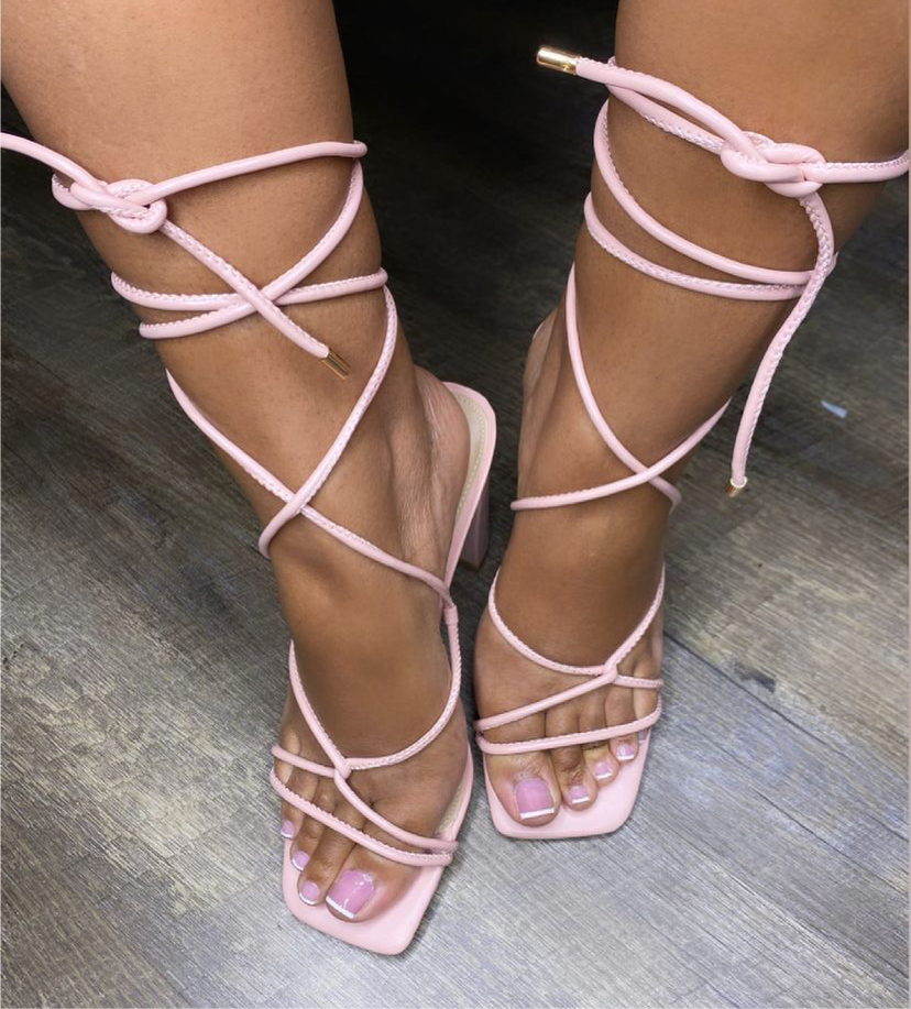 Wrapped heel