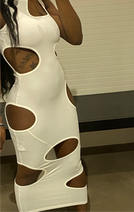 Looped in dress