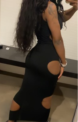 Looped in dress