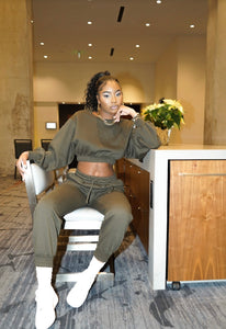 Big pump sweat suit burgundy