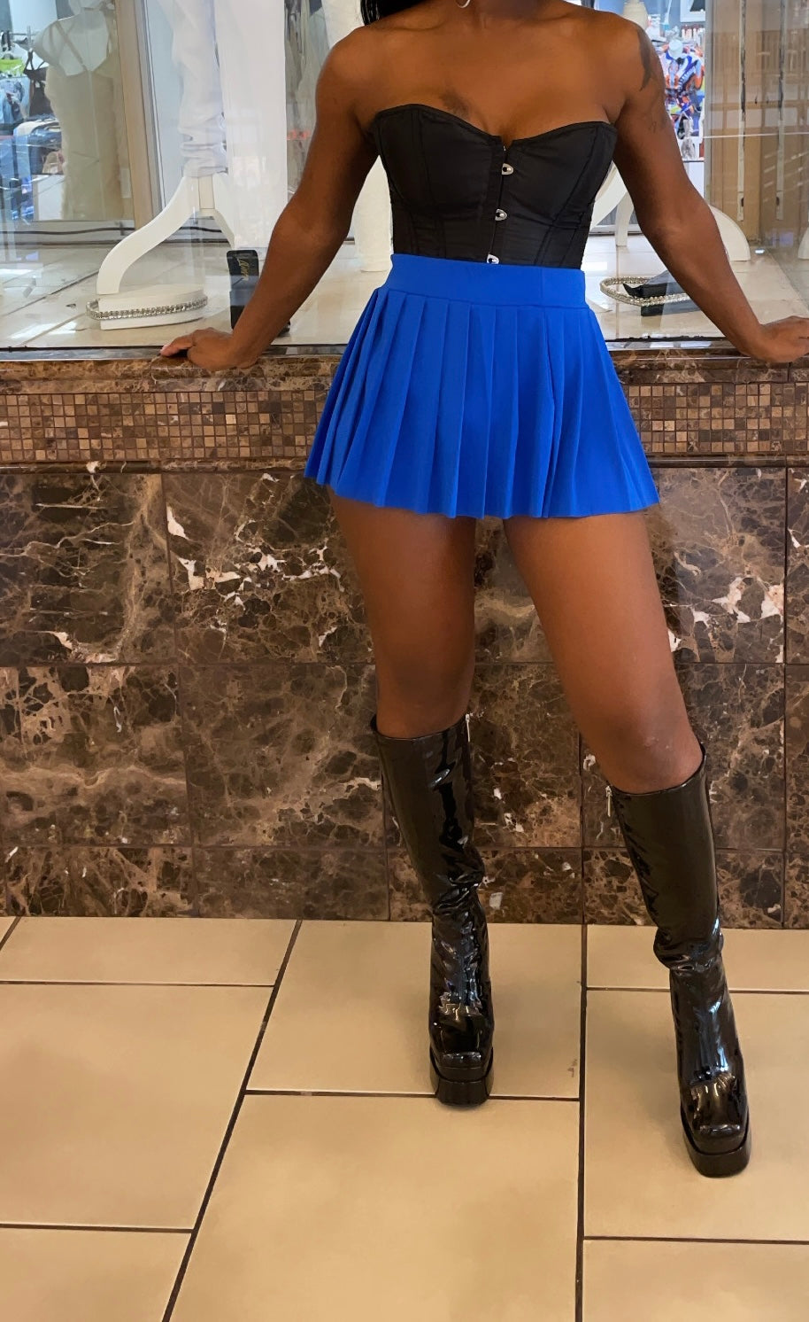 Mini skater skirt