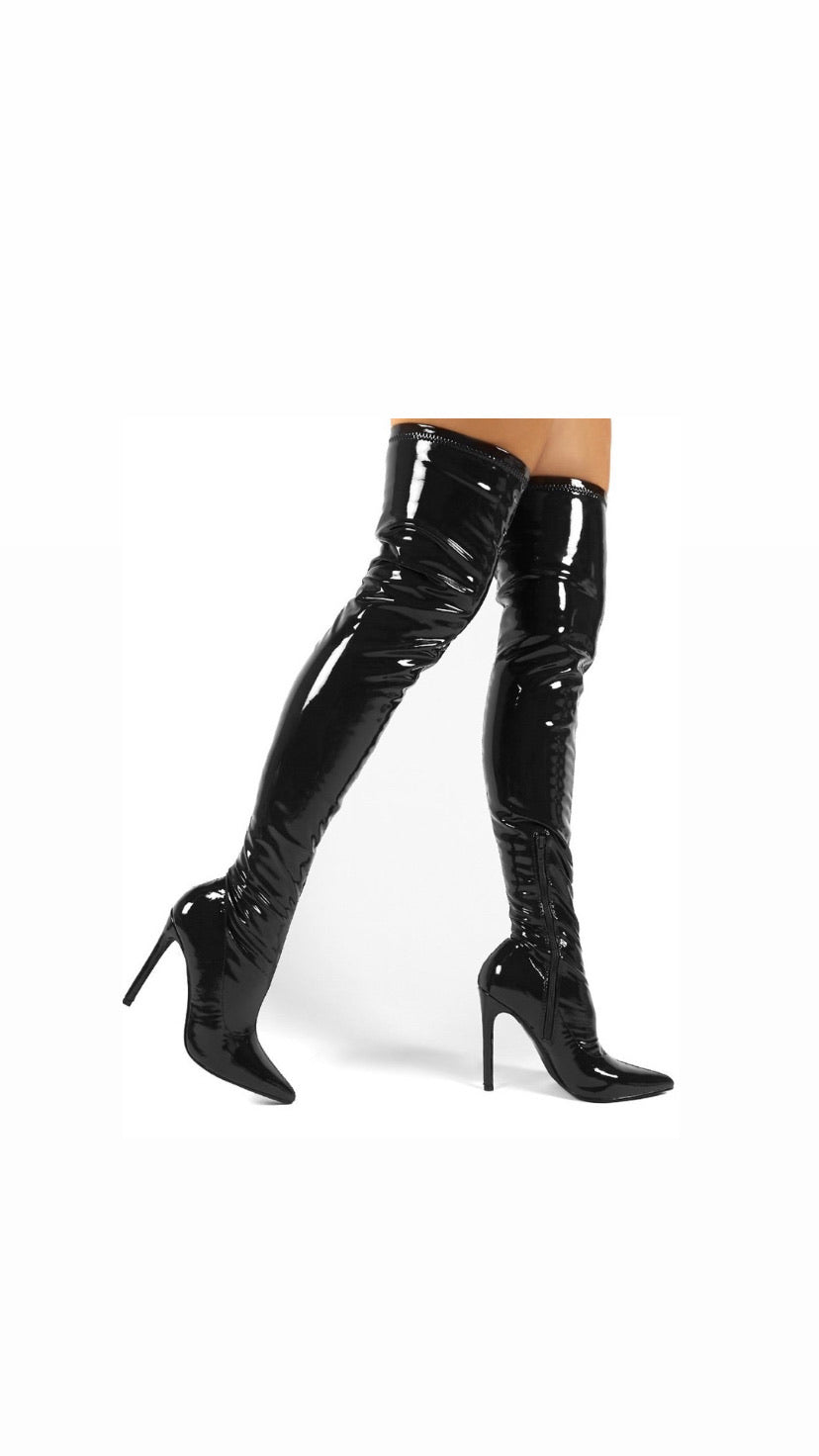 Fly ish thigh high boot