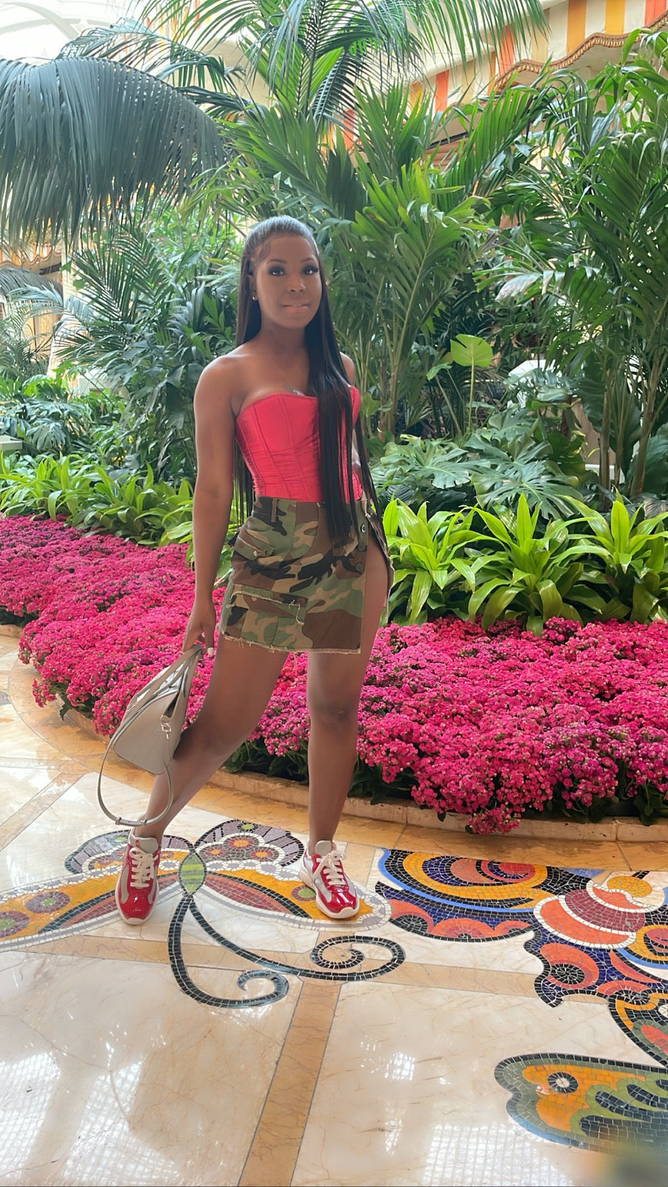 Mini camo skirt