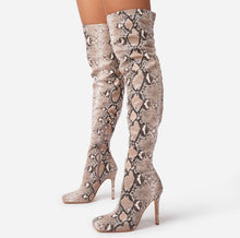 Load image into Gallery viewer, Glitz thigh high boot