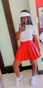 Aqua tennis skirt