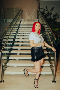Frenzy feather skirt